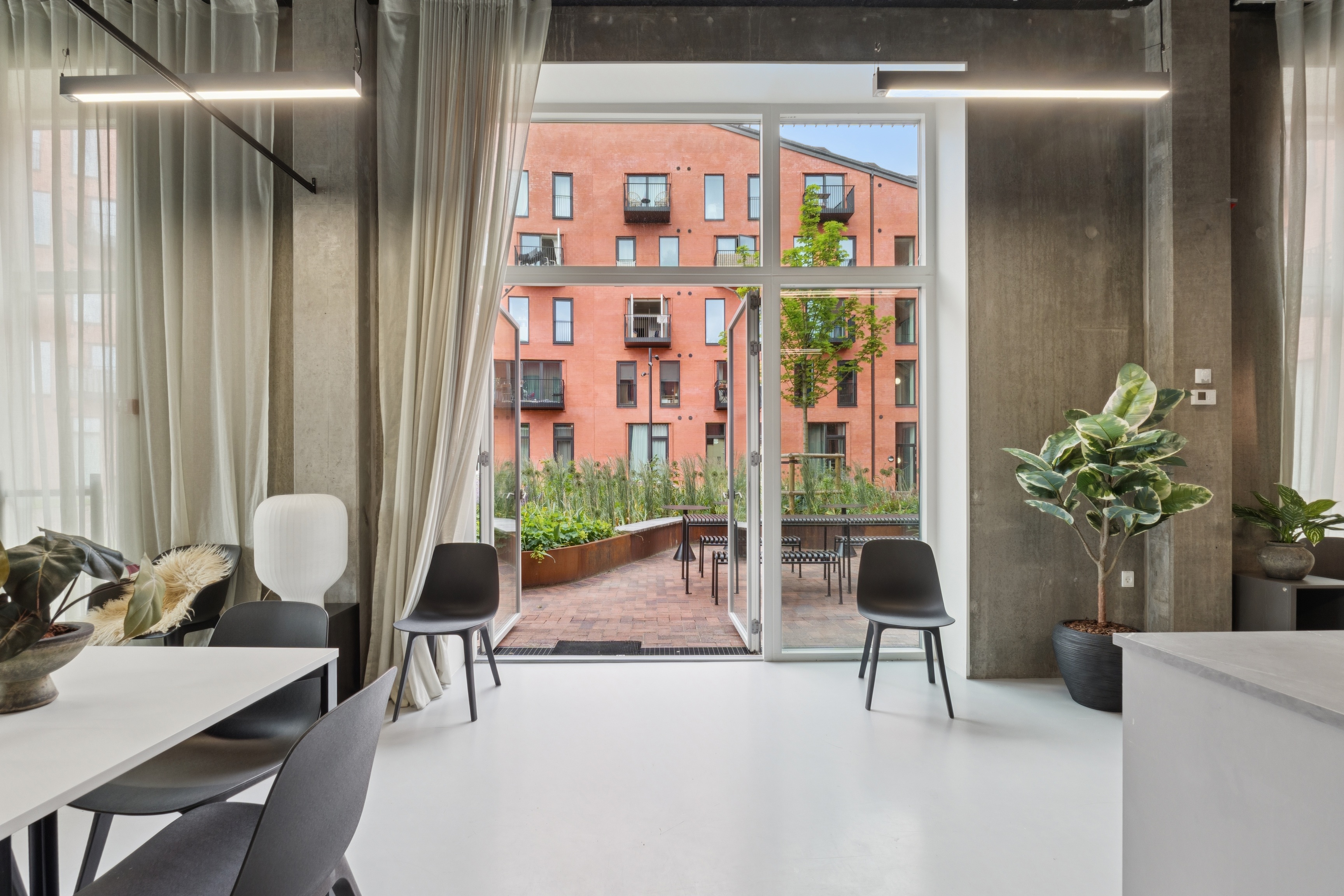 Bohavn Interior with Courtyard View